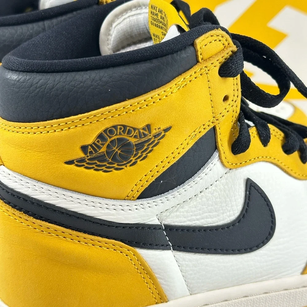 #113 Air Jordan 1 Retro High OG Yellow Ochre Men's shoes Size 7.5 DZ5485 701